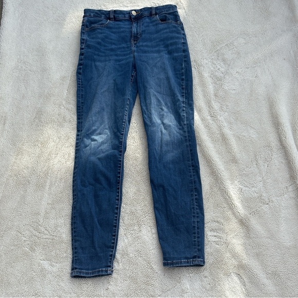 American Eagle Curvy High Rise Jeggings Size 10 Regular | Dark Wash Denim | - Picture 1 of 9